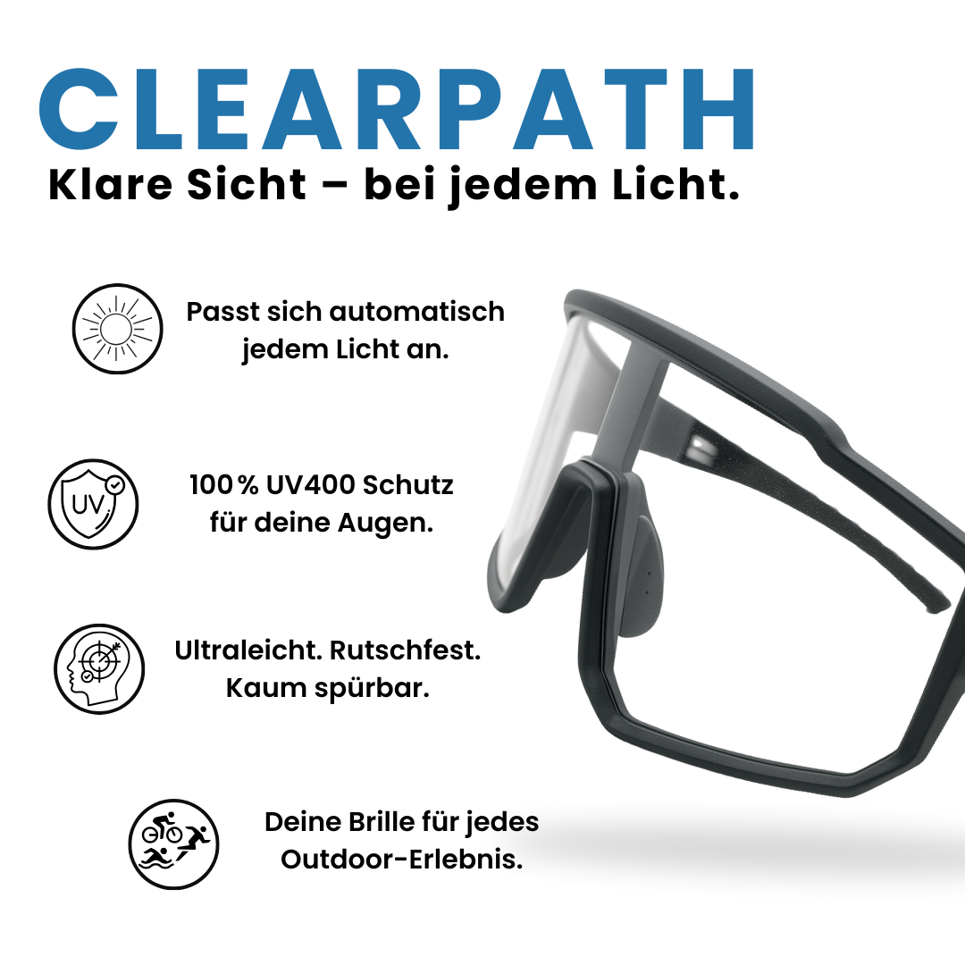 ClearPath/Photochromic Fahrradbrille